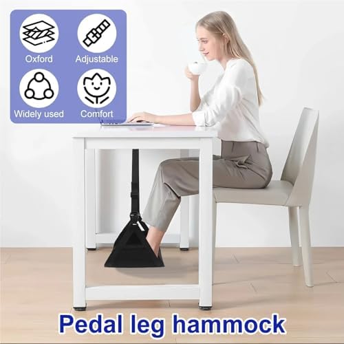 Foot Hammock for Plane Travel 2Pcs Airplane Foot Hammock Portable Oxford Cloth Footrest with Adjustable Strap Comfortable Plane Leg Car Travel Essential - Image 3