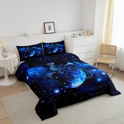 Feelyou Galaxy Dragon Bedding Set Toddler Size for Boys Children Teens - Image 2
