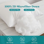 Oubonun Waterproof Outdoor Pillow Inserts 20 x 20 Set of 2, Square Pillows - Image 6