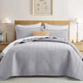 IR Imperial Rooms King Quilt Bedding Set Grey Bedspread Wave by IRImperialRooms