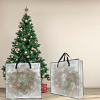 9 Pack Clear Storage Bags with Zipper and Handles, Blanket Bags For Closet Storage, Moving and Packing Supplies for College, Underbed Storage Organizer for Clothes Pillow Bedding Christmas Wreath - Image 6