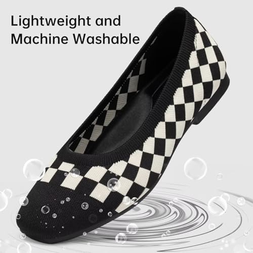 Frank Mully Women's Flats Square Toe Flats Comfortable Slip on Washable Ballet Flats Shoes for Women Dressy Work - Image 5