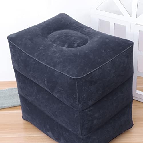 Inflatable Foot Rest for Air Travel - Airplane Foot Rest Inflatable Travel Pillow Toddler Airplane Bed Adjustable Height Leg Pillow Inflatable Travel Foot Rest Pillow - Image 5