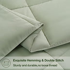 EASELAND Twin XL Down Alternative Comforter, Sage Green, 68x92 Inches - Image 5