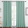 NICETOWN Blackout Curtains 84 Inch Length, Thermal Insulated Curtains for Bedroom Grommet Energy Saving Room Darkening Drapes for Living Room Window, 1 Panel, Aqua Blue, 66" W x 102" L by NICETOWN