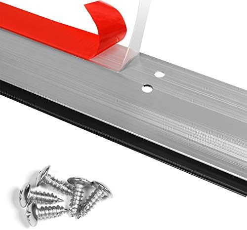 Door Metal Draft Stopper 2x36 inches Aluminum Mouse Blocker Silver - Image 3