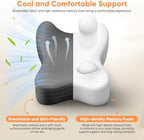 Knee Pillow for Side Sleepers, Leg Pillow for Side Sleeping, Sciatica Pain Relief, Hip with Ergonomic Memory Foam – Large Grey Cushion for Thigh, Knee, Back & Leg Support - Image 5