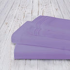 Mocassi Twin XL Sheet Set - Luxury Hotel 1800 Premier Bedding Sheets & Pillowcases - Ultra Soft Breathable & Cooling Bed Sheets - Deep Pocket - Wrinkle Resistant - 4 Piece Set - Twin XL, Lilac - Image 4