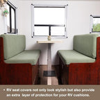 Eco-Ancheng RV Dinette Cushion Covers Seat Covers Camper Cushions Slipcover - Image 6