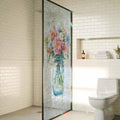 Window Privacy Film Rainbow Static Cling Stain Glass Window Film for Glass Door, Decorative Heat Control UV Blocking Frosted Sunroof Decal Sticker for Car Bathroom Home 29.5"x78.7" by AMZRicher