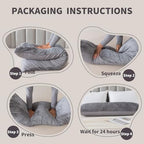 WhatsBedding Memory Foam Body Pillow with Cover, Long Bed Pillow for Adults - Image 7