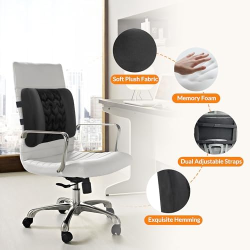 CILI Lumbar Support Pillow for Office Chair, Heated Back Support Pillow with Vibration, Back Massager for Chair, Back Rest Cushion Pillow for Desk Chair Sofa, Gifts for Mom Dad Women Men - Image 6