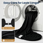 TranquilRelax C Shaped Body Pillow for Side Sleepers, Black-47 * 10" - Image 4