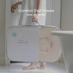 snuggle me Organic Newborn Baby Infant Lounger Pillow & Travel Bag - Sage - Image 4