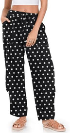 TARSE Womens Linen Barrel Pants Casual Summer Travel Lounge Trousers by TARSE