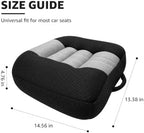 Car Booster Seat Cushion Tailbone Pad (Black & Gray) - Image 2