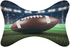 Football and Grass Car Neck Pillows 2 Pack Removable Ergonomic Cervical Support Pillow Fashion Cozy Bone Shaped Pillows Soft Car Headrest Pillow for Office Airplane Most Car by Unknown