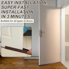 Yaocom 2strip 32" Vinyl U Shape Door Bottom Seal Slide on Door Sweep, Brown - Image 4