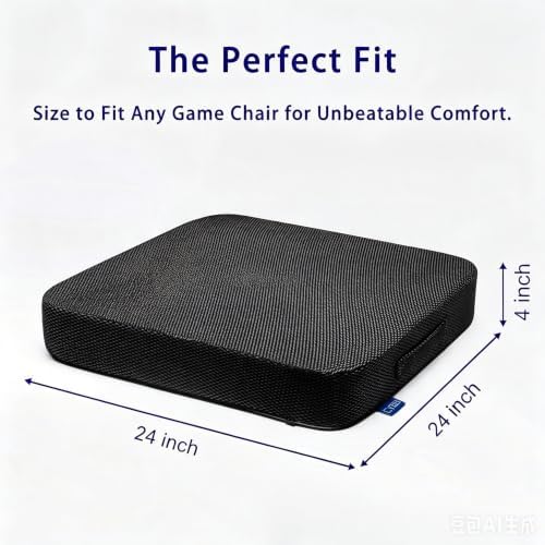 Ifoam Memory Foam Layer Wheelchair Cushion+Extra Waterproof Cover 24×24×4 - Image 2