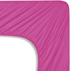 Mocassi King Sheet Set - Luxury Hotel 1800 Premier Bedding Sheets & Pillowcases - Ultra Soft Breathable & Cooling Bed Sheets - Deep Pocket - Wrinkle Resistant - 4 Piece Set - King, Hot Pink - Image 5