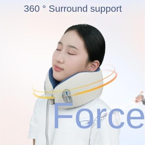 QUQUQ Travel Neck Pillow for Sleeping U-Shaped Neck Pillow Portable Nap Support Airplane Comfortable(Green) - Image 4
