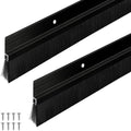 2 Set Door Sweep Brush Aluminum, 1 x 36 Inch, Black by Frienda