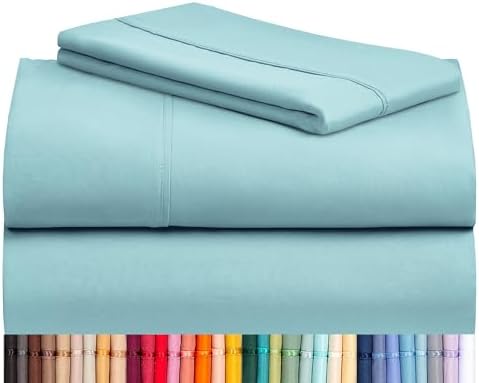 Twin Size Sheets Set, Cooling & Soft Deep Pocket Bed Sheets, 3PC by LuxClub