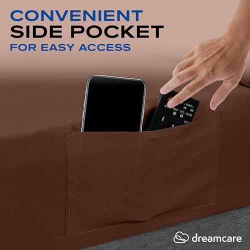 DREAMCARE Twin XL Sheets - 4pc Breathable Cooling Sheets Twin XL Sheet Sets - Image 4
