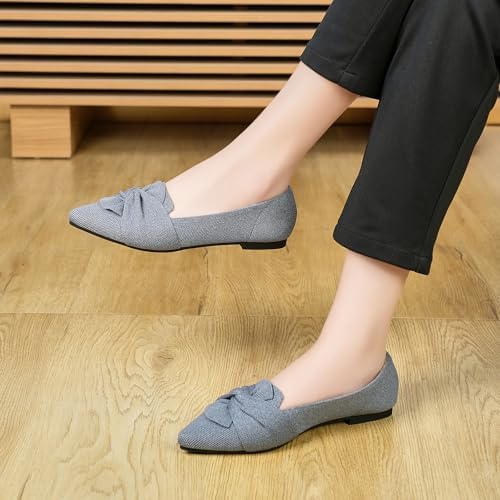 HIULYCENCE Flats for Women Pointed Toe Ballet Flats - Image 6