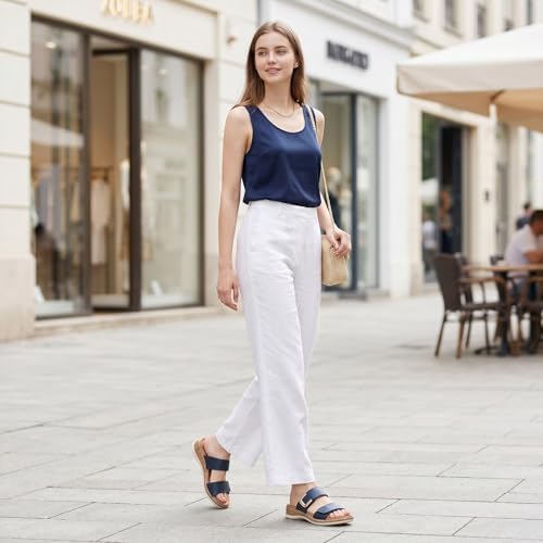 Littleplum Women Slides Sandals Arch Support Open Toe Slip on Sandals Soft Cushion Slippers Comfy Casual Summer Shoes for Walking Beach Travel - Image 3