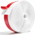 Silicone Weather Stripping, 3 inch (W) x 20 Ft (L) Door Draft Stopper, Windows Seal Strip for Gaps of Door and Windows, Garage Door Under Bottom, Sealing Tape Shower Doors Sweep, White by Noabaco