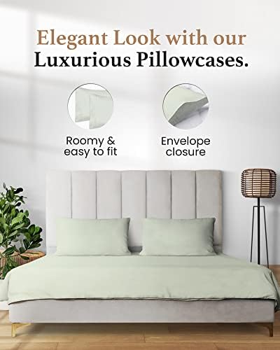 1000 TC Standard Pillowcases Set of 4 100% Egyptian Cotton Pillow Cases - Image 5