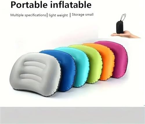 Travel Pillow with Ultralight Inflatable for Neck Lumbar Support Upgrade Backpacking(Blue) - Image 7