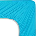 Mocassi Bed Sheet Set - Luxury Hotel 1800 Premier Bedding Sheets & Pillowcases - Ultra Soft Breathable & Cooling Bed Sheets - Deep Pocket - Wrinkle Resistant - 4 Piece - Cali King, Teal - Image 5