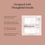Kitsch Satin Pillowcase with Zipper - 2 pcs Standard Size, Ivory - Image 3