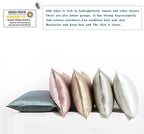 DISANGNI Silk Indulgence Set: Premium 22 Momme Mulberry Silk Pillowcase & Eye Mask Duo for Hair and Skin Rejuvenation(1pc King Size 20" x36", Light Grey) - Image 5