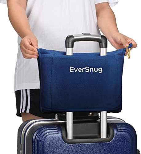 EverSnug Travel Blanket and Pillow Value Pack – Premium Soft & Lightweight | 2 in 1 Compact Blanket for Airplane, Car, Kids and Women | Color Includes Black & Navy Blue - Image 3