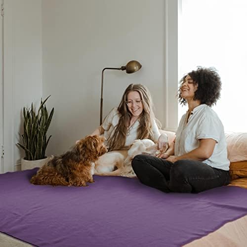 Fleece Throw Blanket Set Bulk for Travel Kids Outdoor Wedding Pet (Purple, Pack of 6 50x60 Inches) - Image 4