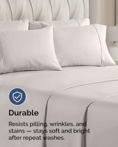 Standard Pillow Cases - 8 Pack Pillowcase Covers - 20" x 26" (Light Grey) - Image 4
