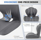 Ergonomic Memory Foam Seat Cushion with Back Support - Image 3