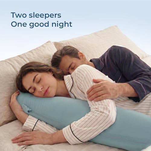 Momcozy J Shaped Cooling Pregnancy Pillow, Maternity Pillow for Sleeping - Image 7