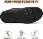 HomeTop Men's Moccasin Slippers Memory Foam Warm Fleece Indoor Outdoor - Image 5