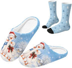 Jeiento Womens Fuzzy Slipper and Socks Winter Warm Gifts for Mom,Wam Cozy Indoor Socks Comfort Home Shoes by Jeiento