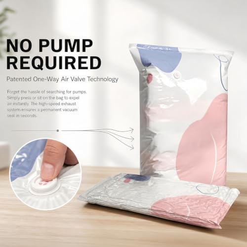 No Pump Vacuum Storage Bags, Thickened Stereoscopic Press & Seal Space Saver Compression Bag for Clothes/Bedding (X-Large) - Image 6