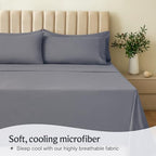 Cal King Size Sheets Set, Extra Deep Pocket Soft & Cooling Bed Sheet, 4PC - Image 3