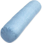 1 MIDDLE ONE Body Pillow, Bolster Pillow with Cooling Cover, Long Round Roll Cylinder Pillow for Bed, 35" x 7.87", Blue by 1MIDDLEONE