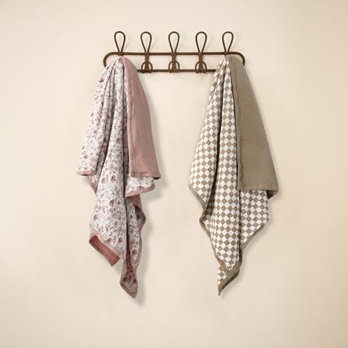 lulumoon Muslin Baby Blanket for Girls: Soft Lightweight Toddler Blanket - Image 3