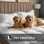 Hotel Grand Waterproof Pillow Top Mattress Topper King Size, 78 x 80 Inch - Image 6