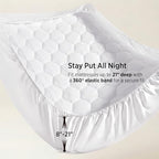 Bedsure Queen Mattress Pad, Mattress Topper with 8-21 Inches Deep Pocket - Image 3