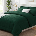 CozyLux Oversized King Comforter Set Emerald Green - 7 Pieces Bed in a Bag by CozyLux